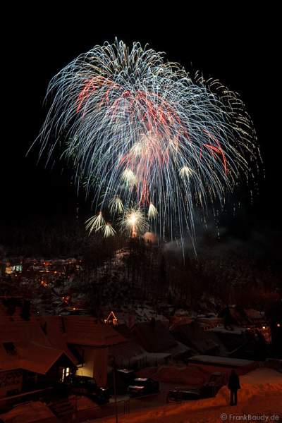 Qualifikations-Feuerwerk zur Arte-WM 2011 beim Triberger Weihnachtszauber