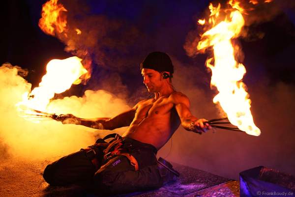 Triberger Weihnachtszauber 2010 Feuershow Chris Sainte-Rose