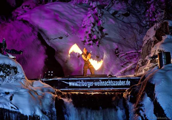 Triberger Weihnachtszauber 2010 Feuershow Hannes Schwarz
