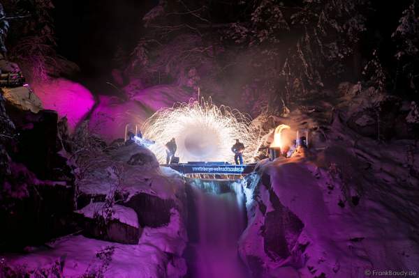 Triberger Weihnachtszauber 2010 Feuershow Hannes Schwarz