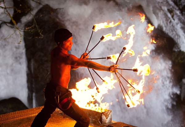 Triberger Weihnachtszauber 2010 Feuershow Chris Sainte-Rose