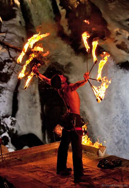 Triberger Weihnachtszauber 2010 Feuershow Chris Sainte-Rose