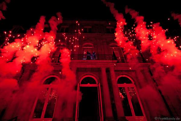 Brennendes Schloss Manderlay von Rebecca