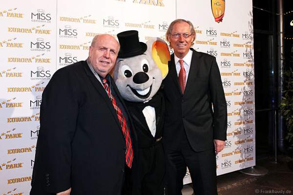 Reiner Calmund und Prof. Dr. Dr. Werner Mang bei der Miss Germany 2012 Wahl im Europa-Park in Rust