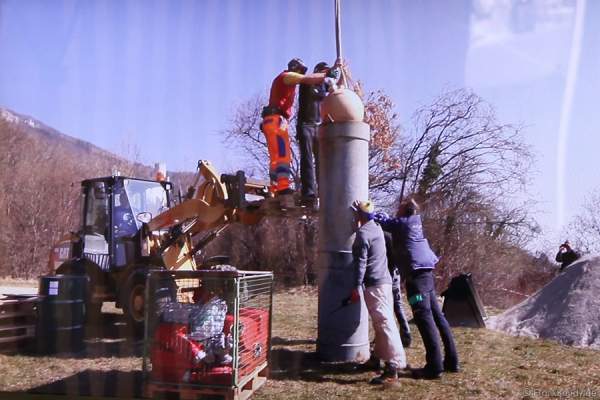 Die 600mm Bombe des RCO wird geladen - Oensingen 2012