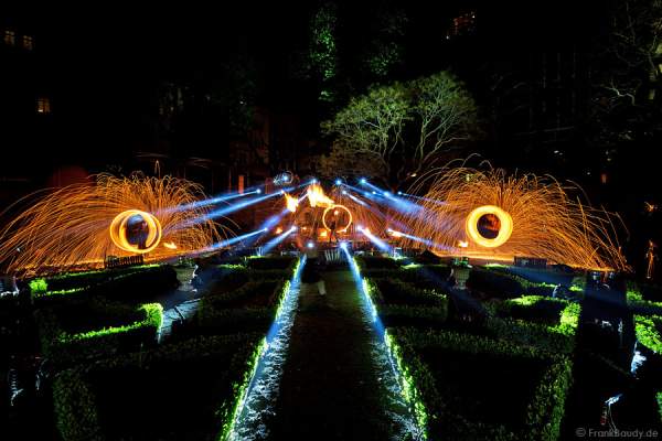 Feuershow Metamorphosis of Lights in Frankfurt zur Luminale 2012