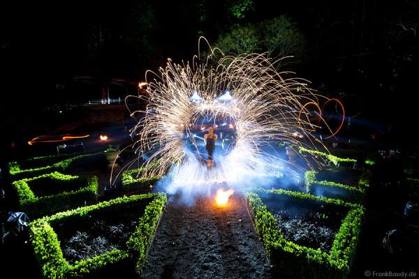 Feuershow Metamorphosis of Lights in Frankfurt zur Luminale 2012