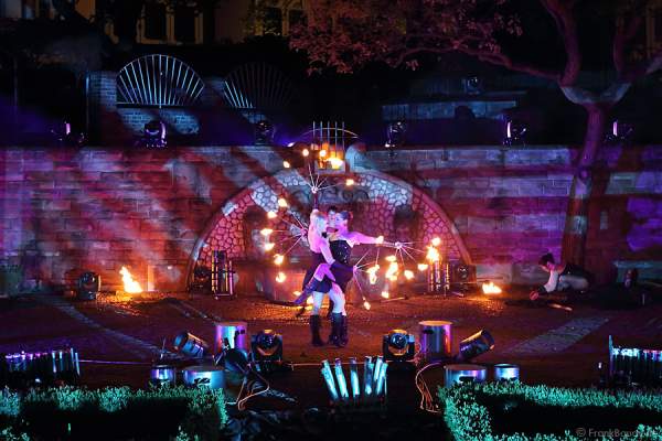 Feuershow Metamorphosis of Lights in Frankfurt zur Luminale 2012