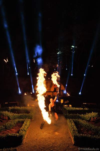 Feuershow Metamorphosis of Lights in Frankfurt zur Luminale 2012