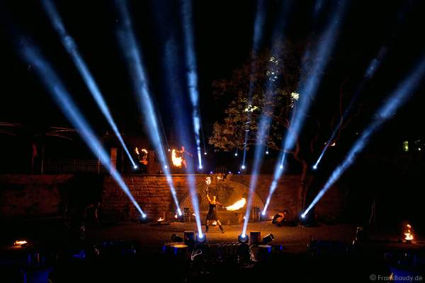 Feuershow Metamorphosis of Lights in Frankfurt zur Luminale 2012