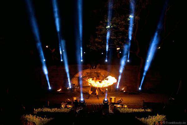 Feuershow Metamorphosis of Lights in Frankfurt zur Luminale 2012