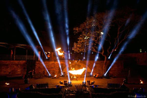 Feuershow Metamorphosis of Lights in Frankfurt zur Luminale 2012