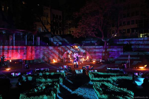 Feuershow Metamorphosis of Lights in Frankfurt zur Luminale 2012