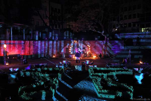 Feuershow Metamorphosis of Lights in Frankfurt zur Luminale 2012