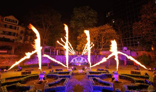 Feuershow Metamorphosis of Lights in Frankfurt zur Luminale 2012