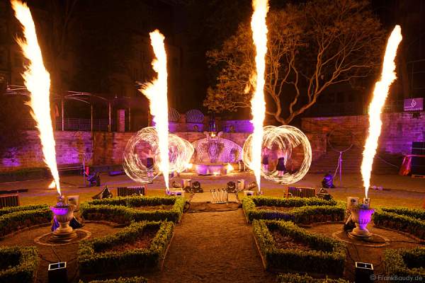 Feuershow Metamorphosis of Lights in Frankfurt zur Luminale 2012