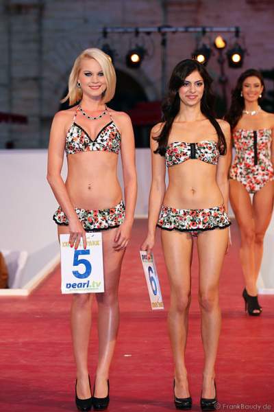 Mareen Wehner im Bikini bei der Miss EM 2012 Wahl im Europa-Park