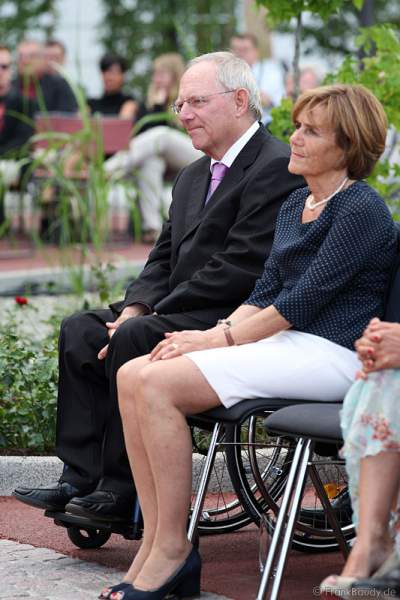 Dr. Wolfgang Schäuble bei der Eröffnung des neuen 4-Sterne Superior Hotels Bell Rock im Europa-Park am 12. Juli 2012
