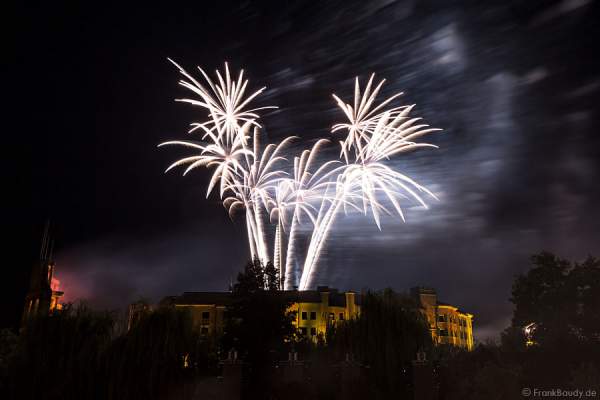 Feuerwerk bei der Eröffnung des neuen 4-Sterne Superior Hotels Bell Rock im Europa-Park