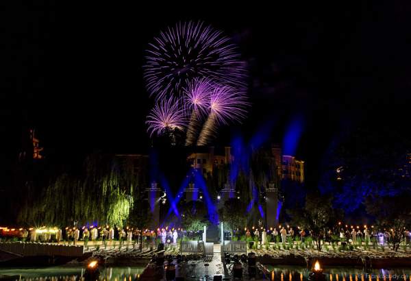 Feuerwerk bei der Eröffnung des neuen 4-Sterne Superior Hotels Bell Rock im Europa-Park