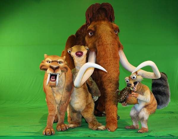 Sid, Manni, Scrat und Diego