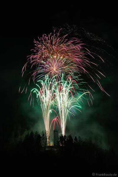 Feuerwerk beim Triberger Weihnachtszauber