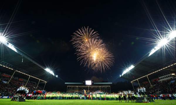 Feuerwerk beim Finale der Stadiongala Turnfest 2013 Mannheim