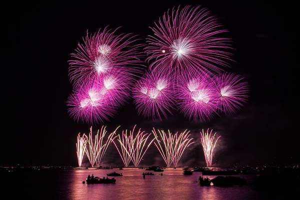 Feuerwerk beim Züri Fäscht 2013