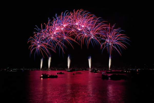 Feuerwerk beim Züri Fäscht 2013