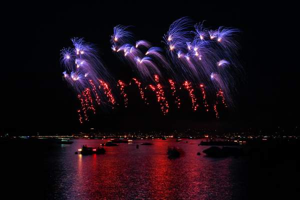 Feuerwerk beim Züri Fäscht 2013