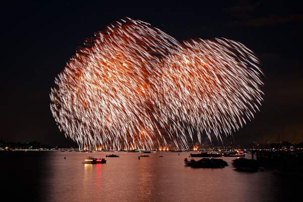 Feuerwerk beim Züri Fäscht 2013