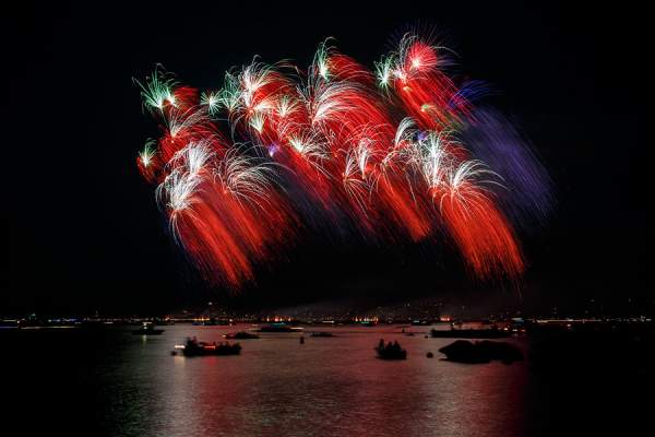 Feuerwerk beim Züri Fäscht 2013