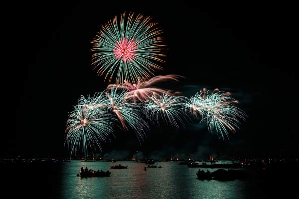 Feuerwerk beim Züri Fäscht 2013