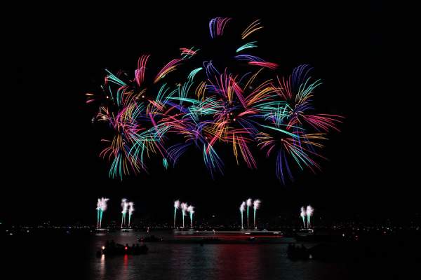 Feuerwerk beim Züri Fäscht 2013