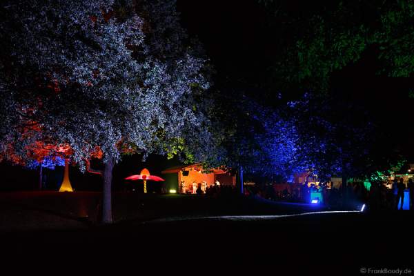 Leuchtende Skulpturen beim Sommerfest 2013 im Golf Club St. Leon-Rot