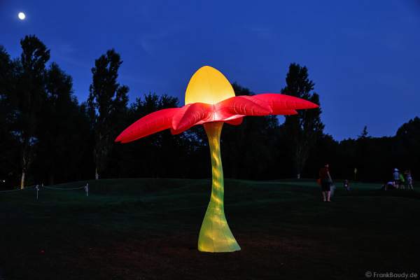Leuchtende Skulpturen beim Sommerfest 2013 im Golf Club St. Leon-Rot