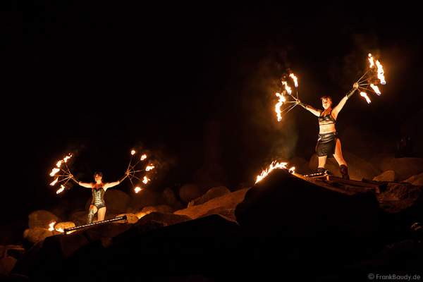 Feuershow von Project PQ bei Felsenmeer in Flammen 2013