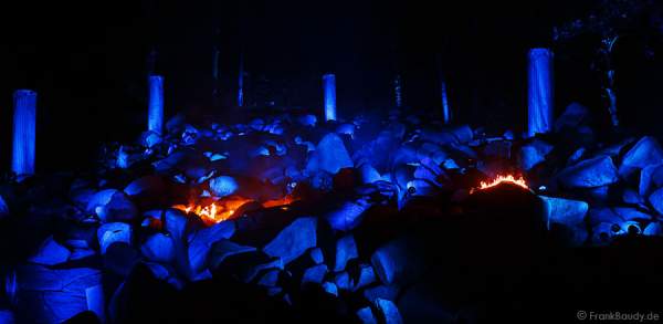 Im Reich der Götter bei Felsenmeer in Flammen 2013