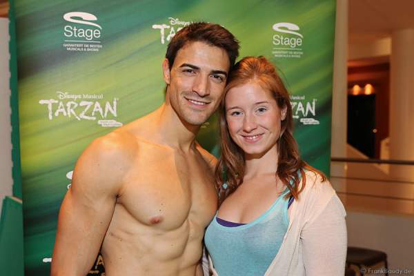 Merle Hoch und Gian Marco Schiaretti bei den Proben zu Disneys Musical TARZAN im Stage Apollo Theater Stuttgart