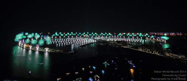 Dubai World Record 2014 Fireworks - Größtes Feuerwerk der Welt