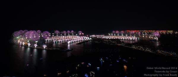 Dubai World Record 2014 Fireworks - Größtes Feuerwerk der Welt