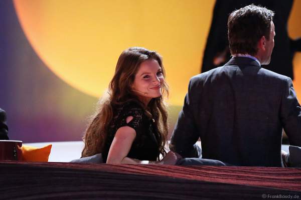 Yvonne Catterfeld bei Wetten, dass..? am 25. Januar 2014 in Karlsruhe