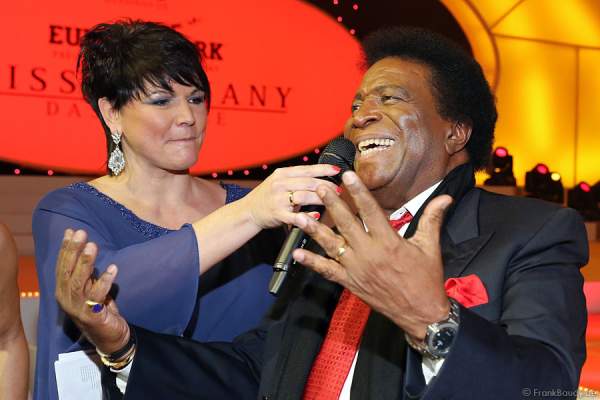 Ines Klemmer und Roberto Blanco bei Miss Germany 2014