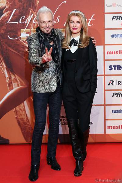 ‎Rudolf Schenker Freundin Tatyana Sazonova  beim PRG LEA 2014 - Live Entertainment Award