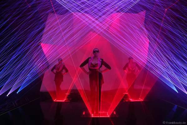 A08_Lasershow der Firma Kvant mit Laser Cabaret auf der Prolight + Sound 2014