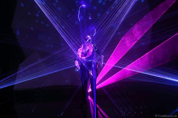 A09_Lasershow der Firma Kvant auf der Prolight + Sound 2014