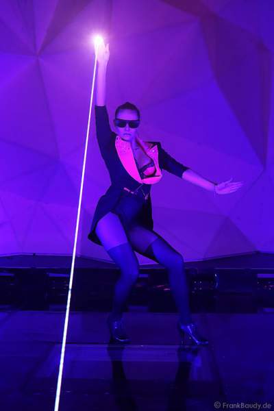 A31_Lasershow der Firma Kvant auf der Prolight + Sound 2014