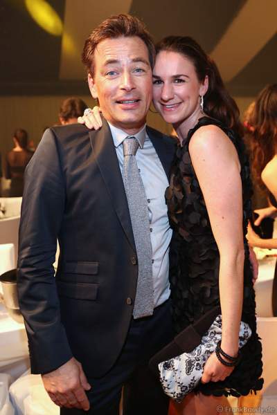 Jan Sosniok und Freundin Nadine Möllers beim Radio Regenbogen Award 2014 im Europa-Park