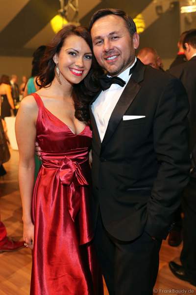 Dr. Jos Gal mit Ehefrau Timea Csata beim Radio Regenbogen Award 2014 im Europa-Park