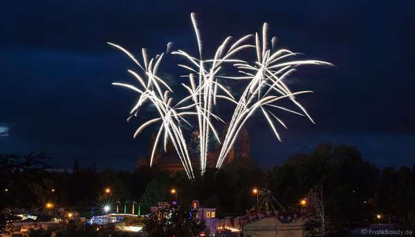 Feuerwerk bei der Frühjahrsmesse 2014 in Speyer